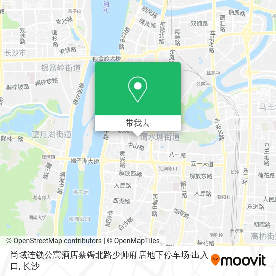 尚域连锁公寓酒店蔡锷北路少帅府店地下停车场-出入口地图