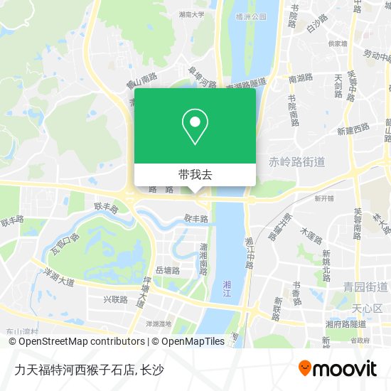 力天福特河西猴子石店地图