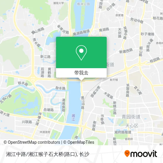 湘江中路/湘江猴子石大桥(路口)地图