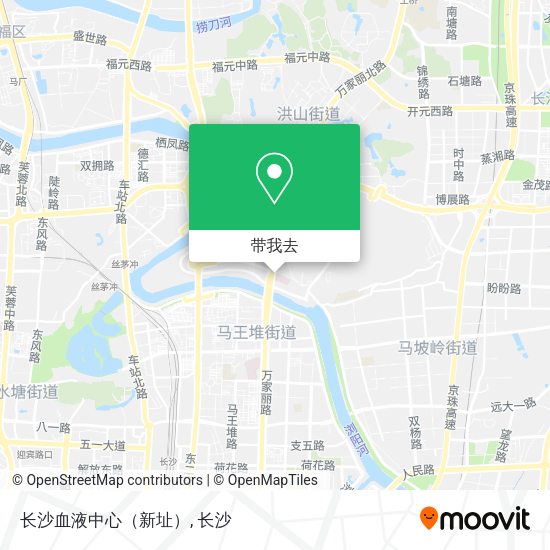 长沙血液中心（新址）地图