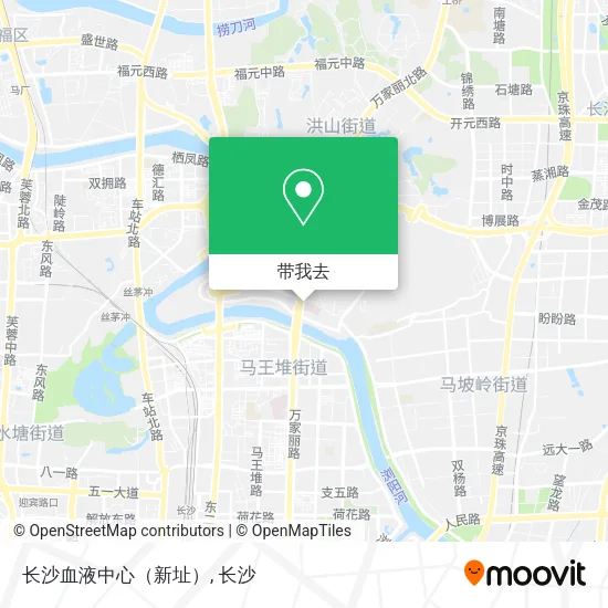 长沙血液中心（新址）地图