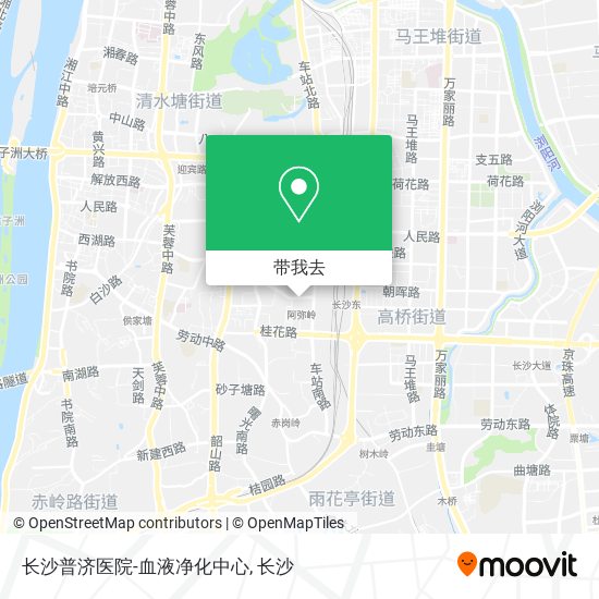 长沙普济医院-血液净化中心地图
