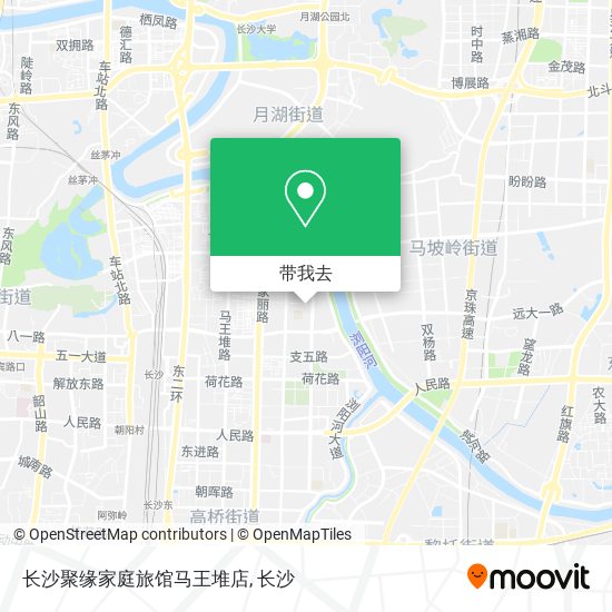 长沙聚缘家庭旅馆马王堆店地图