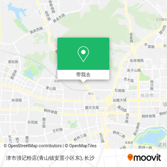 津市强记粉店(青山镇安置小区东)地图