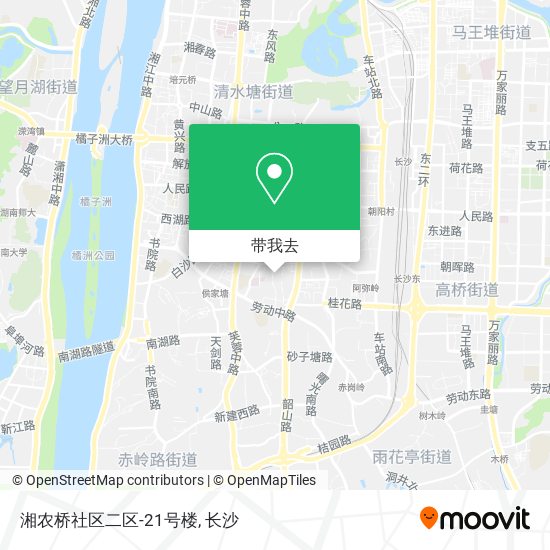 湘农桥社区二区-21号楼地图