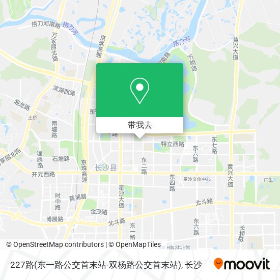227路(东一路公交首末站-双杨路公交首末站)地图