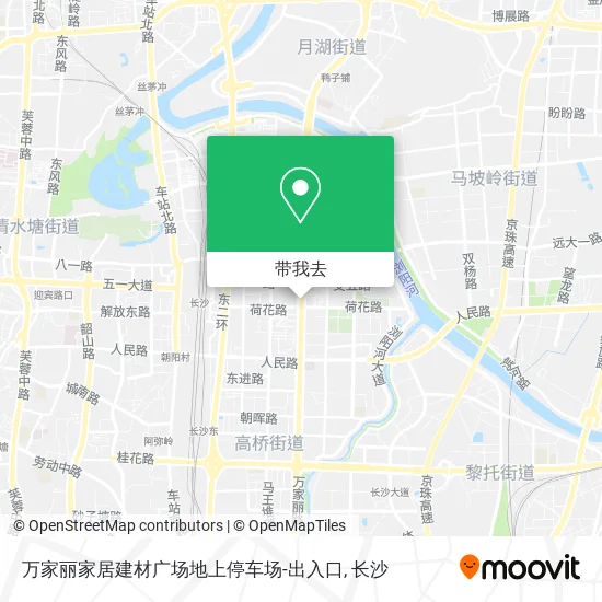 万家丽家居建材广场地上停车场-出入口地图