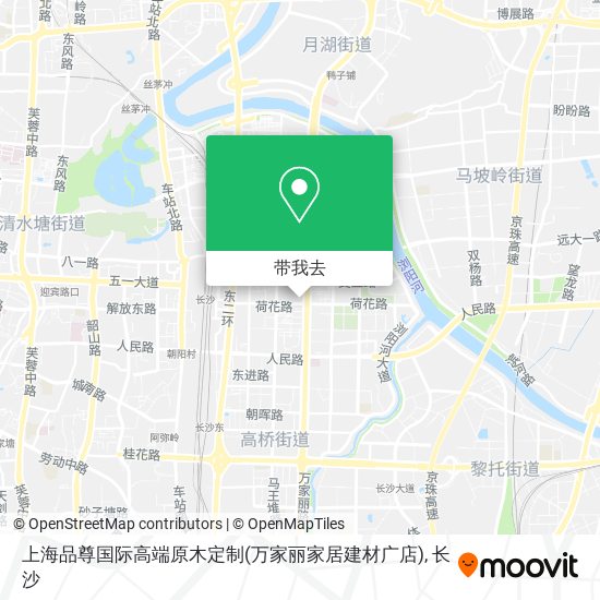上海品尊国际高端原木定制(万家丽家居建材广店)地图