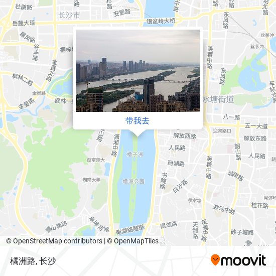橘洲路地图
