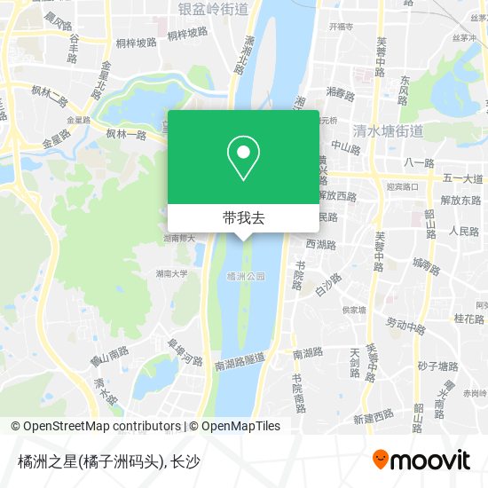 橘洲之星(橘子洲码头)地图