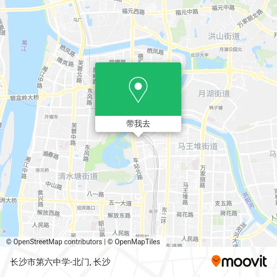 长沙市第六中学-北门地图