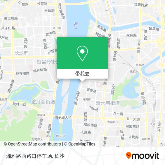 湘雅路西路口停车场地图