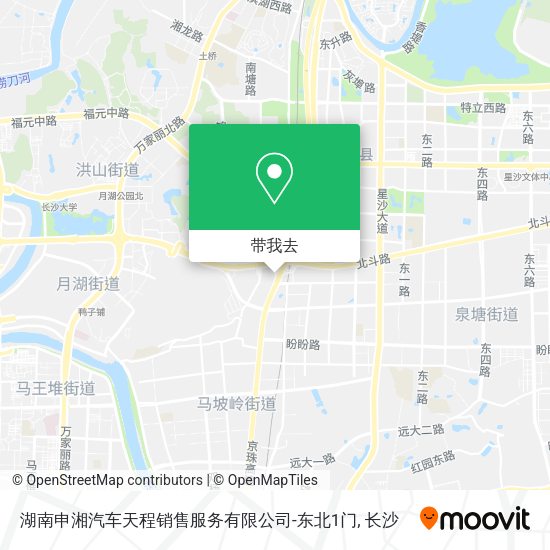 湖南申湘汽车天程销售服务有限公司-东北1门地图