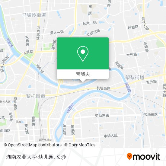湖南农业大学-幼儿园地图