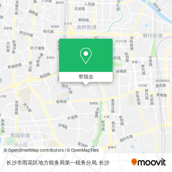 长沙市雨花区地方税务局第一税务分局地图