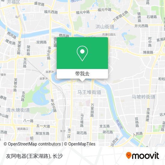 友阿电器(王家湖路)地图