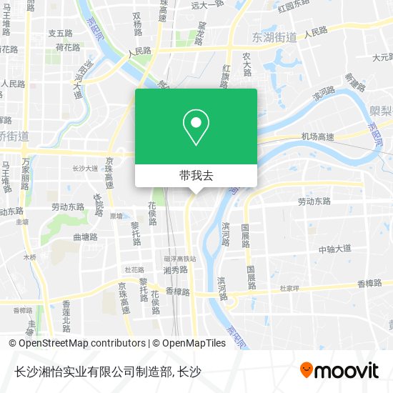 长沙湘怡实业有限公司制造部地图