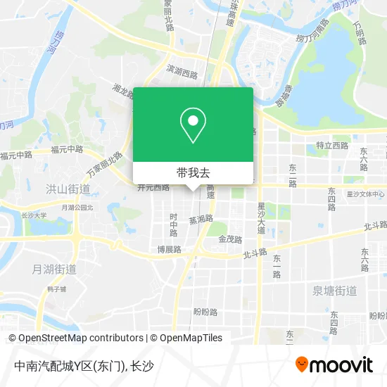 中南汽配城Y区(东门)地图