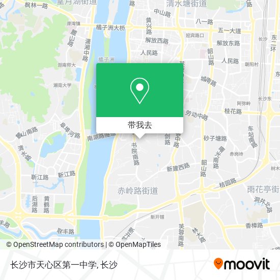 长沙市天心区第一中学地图