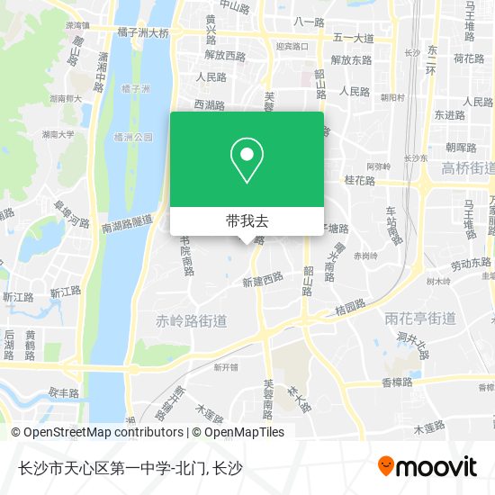 长沙市天心区第一中学-北门地图