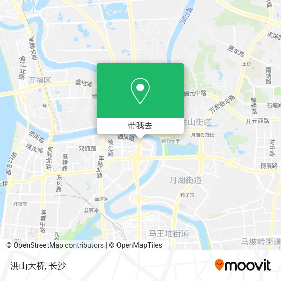 洪山大桥地图