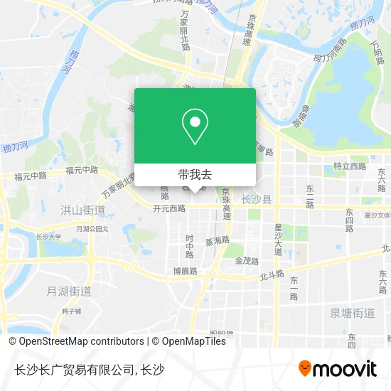 长沙长广贸易有限公司地图