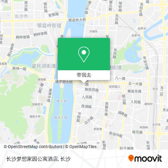 长沙梦想家园公寓酒店地图