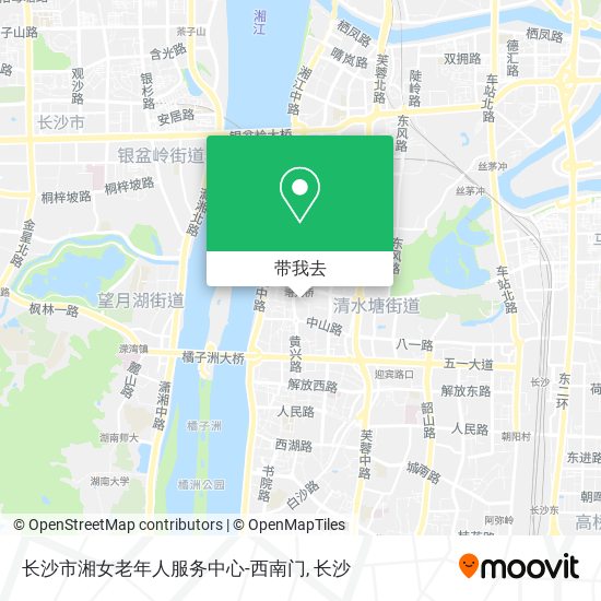 长沙市湘女老年人服务中心-西南门地图