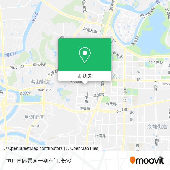 恒广国际景园一期东门地图