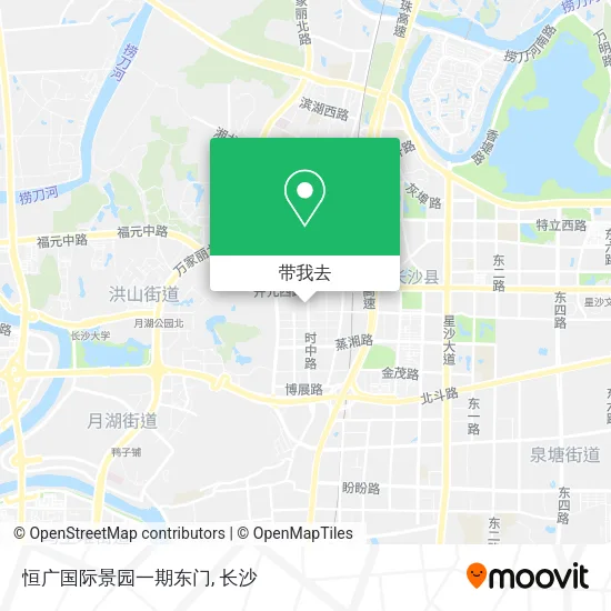 恒广国际景园一期东门地图