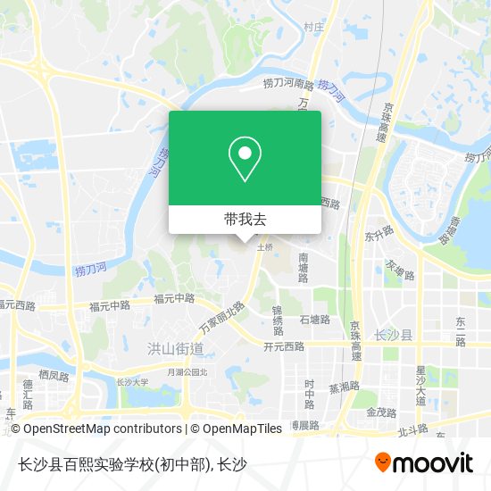 长沙县百熙实验学校(初中部)地图