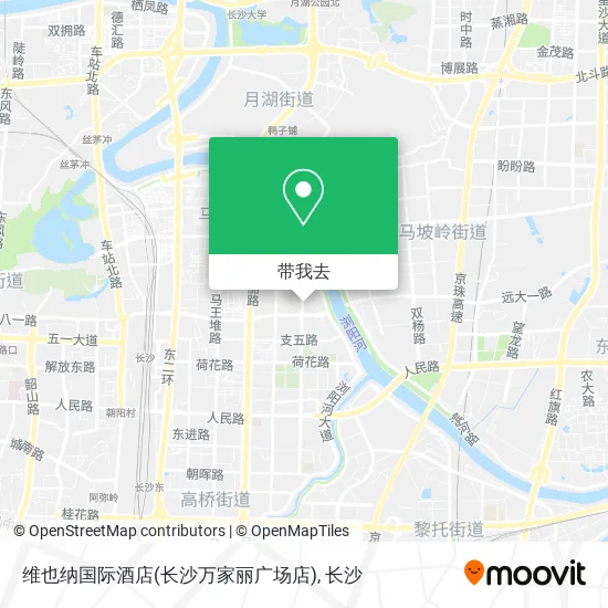 维也纳国际酒店(长沙万家丽广场店)地图