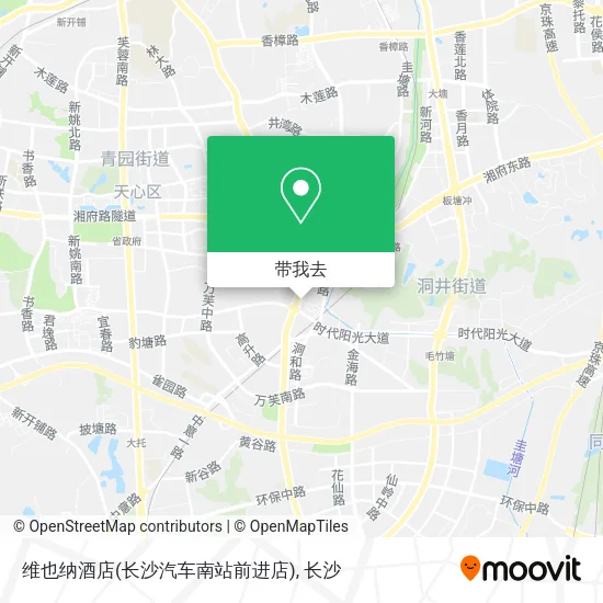 维也纳酒店(长沙汽车南站前进店)地图