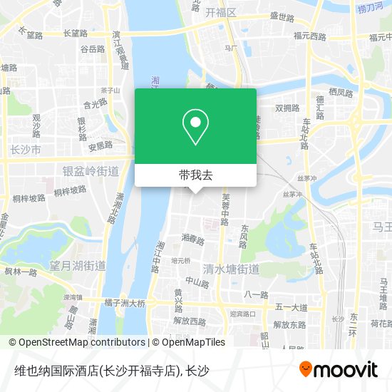 维也纳国际酒店(长沙开福寺店)地图