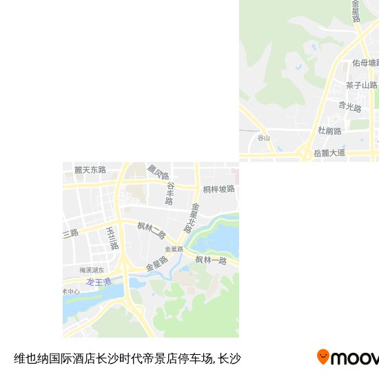 维也纳国际酒店长沙时代帝景店停车场地图