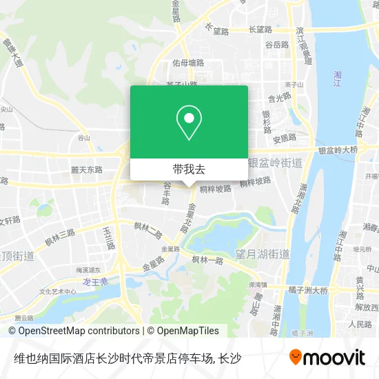 维也纳国际酒店长沙时代帝景店停车场地图