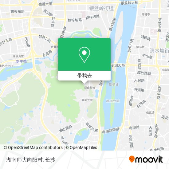 湖南师大向阳村地图