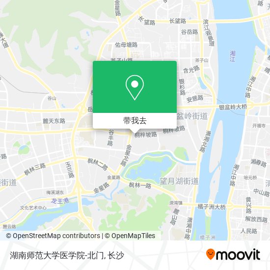 湖南师范大学医学院-北门地图