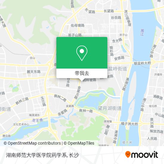 湖南师范大学医学院药学系地图