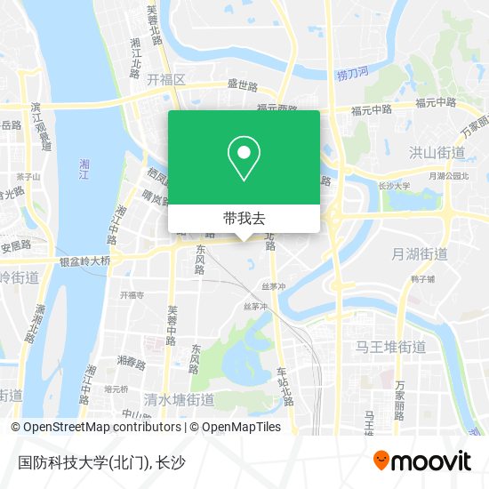 国防科技大学(北门)地图