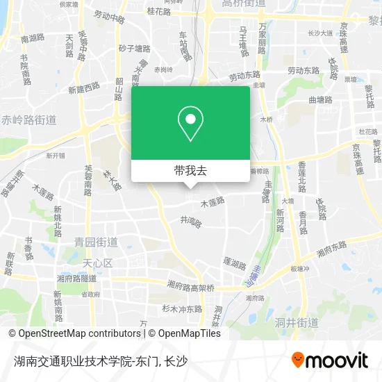 湖南交通职业技术学院-东门地图