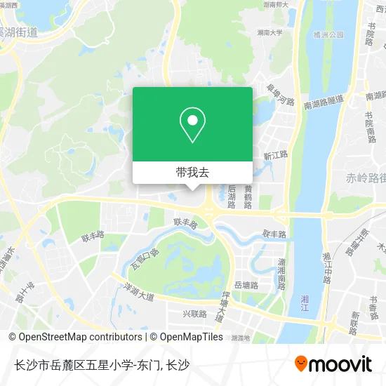 长沙市岳麓区五星小学-东门地图