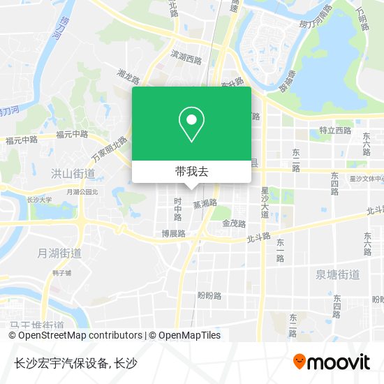 长沙宏宇汽保设备地图