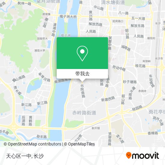 天心区一中地图