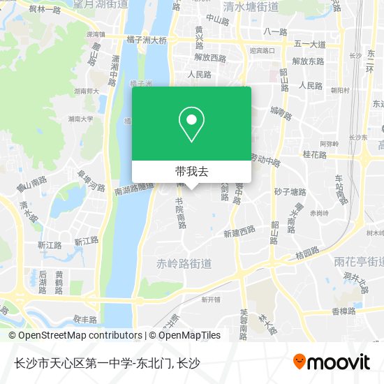 长沙市天心区第一中学-东北门地图