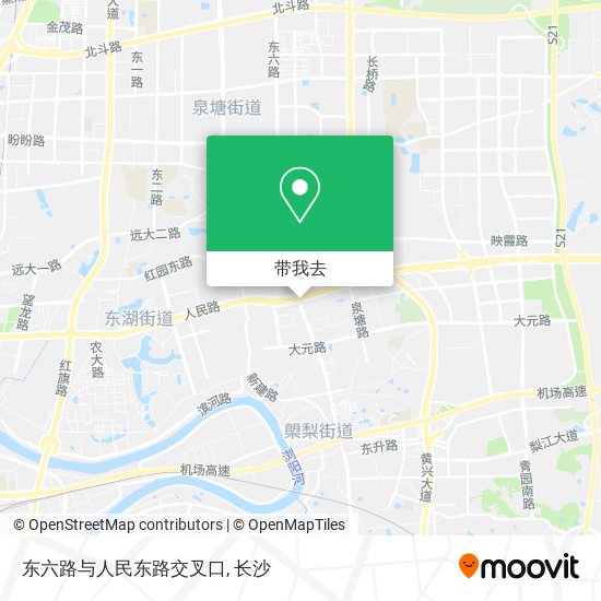 东六路与人民东路交叉口地图