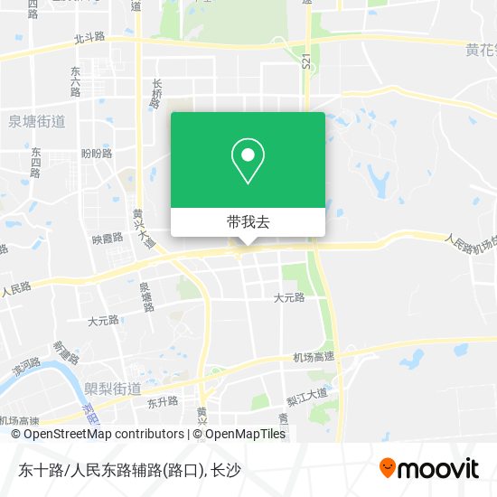 东十路/人民东路辅路(路口)地图