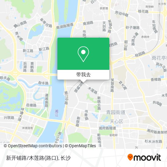 新开铺路/木莲路(路口)地图