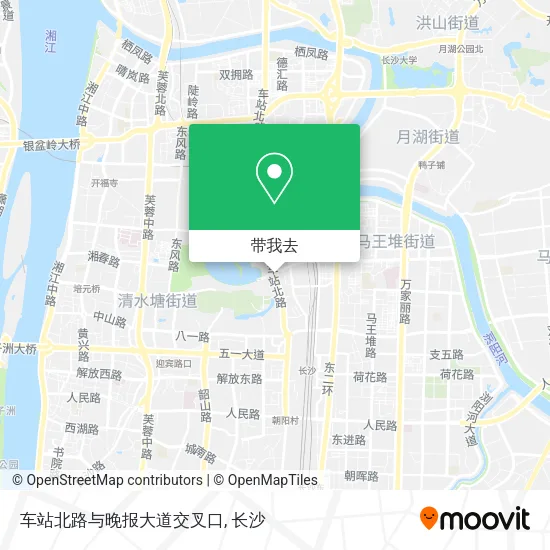 车站北路与晚报大道交叉口地图