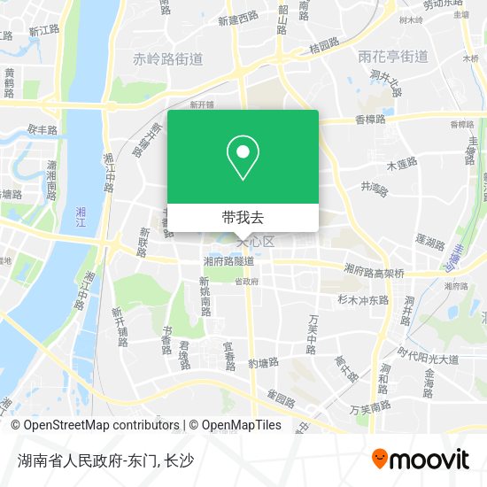 湖南省人民政府-东门地图